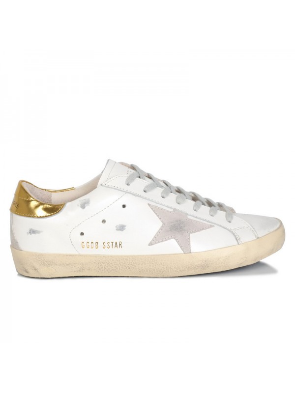 Golden Goose Mens Silver Superstar Sneakers White Leather/Gold Pink ...
