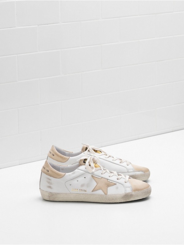 Golden Goose Womens Superstar Sneakers In Leather With Suede Star ...